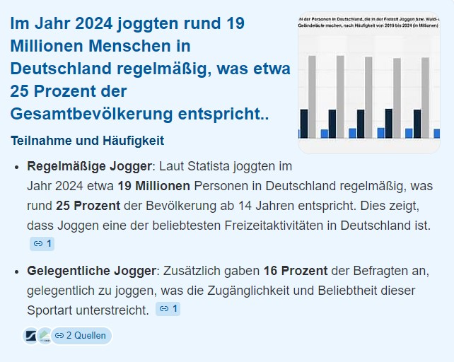 Statistik Joggen