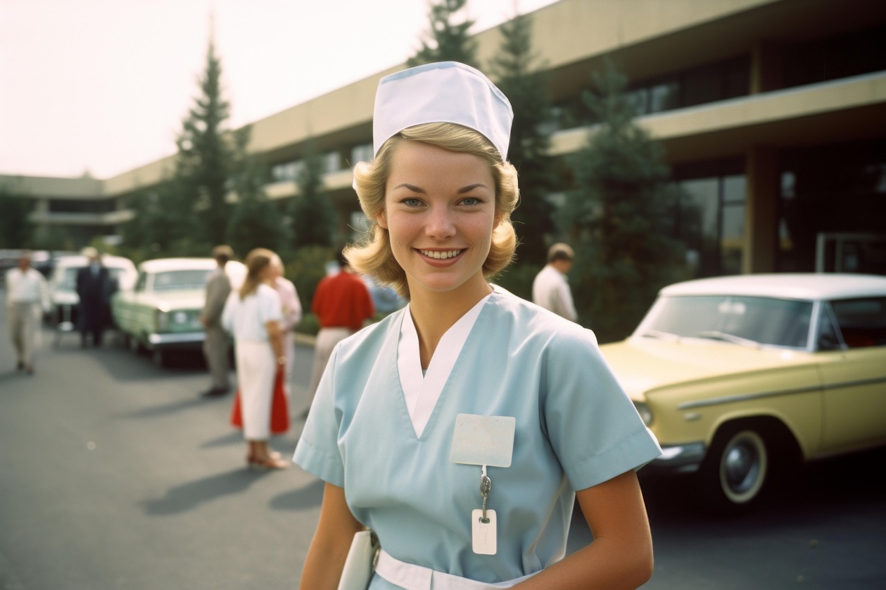 Krankenschwester 60er/70er Jahre